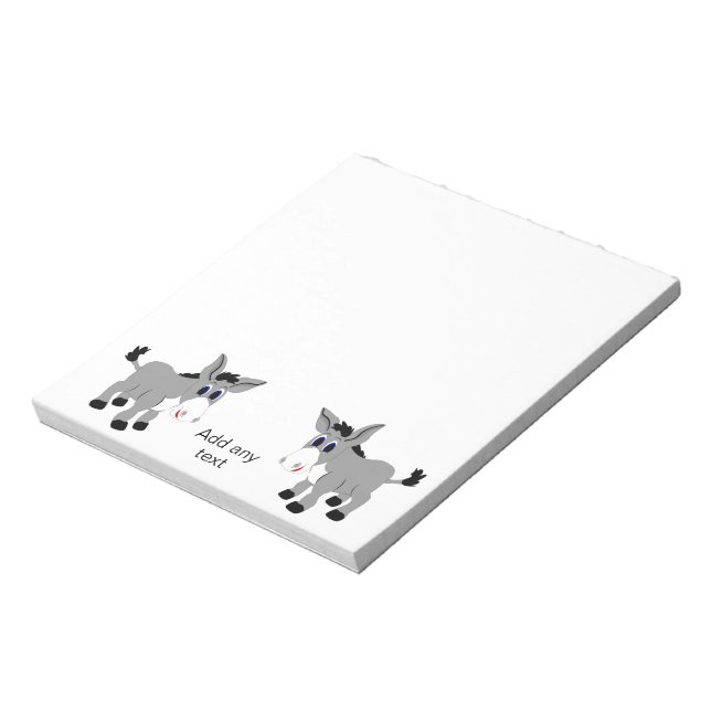 Donkey-design Anteckningsblock (Roterad)