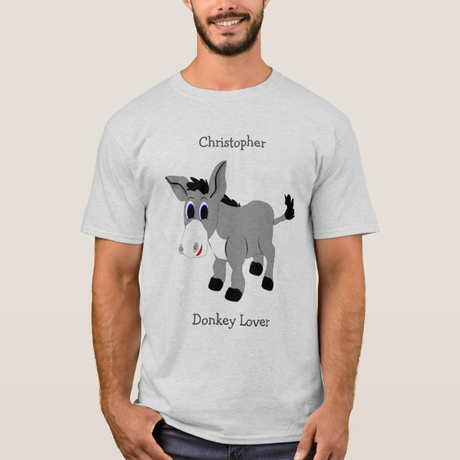 Donkey Design Personlig Tee Shirt (Framsida)