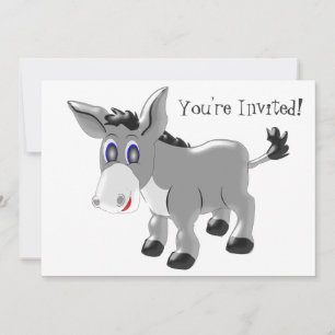 Donkey Design Valfri Tillfälle Inbjudningar