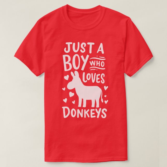 Donkey Donkey Älskare T Shirt (Design framsida)