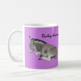 Donkey drömde söt baby donkey-folie kaffemugg