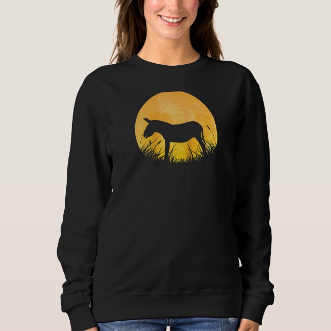 Donkey Easy Halloween Outfit Jackass Mule Måne Cos T Shirt (Framsida)