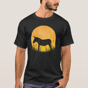 Donkey Easy Halloween Outfit Jackass Mule Måne Cos T Shirt