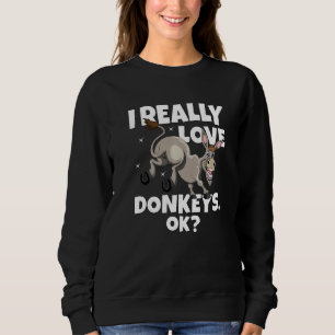 Donkey Farmer Donkey Mule I Verkligen Kärlek Donke T Shirt