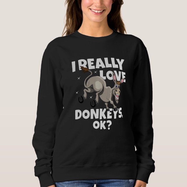 Donkey Farmer Donkey Mule I Verkligen Kärlek Donke T Shirt (Framsida)