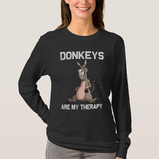 Donkey För manar Women Boys Girls Animal Donkey _8 T Shirt (Framsida)