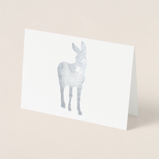Donkey för övertoning folierat kort (Framsida)