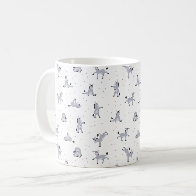 Donkey gör yoga kaffemugg (Framsida vänster)