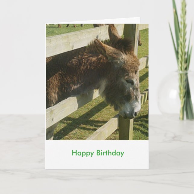 Donkey Hälsning Kort (Framsida)