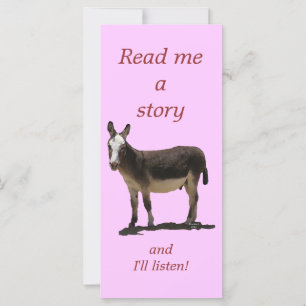 Donkey har Svan Cute Children's Bookmark