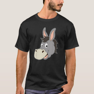 Donkey Head Smiling Laughing Mule Zoo Animal Farme T Shirt