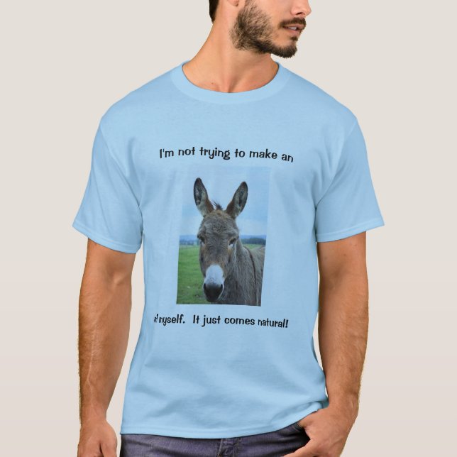 "Donkey Humor" T-shirt för manar (Framsida)
