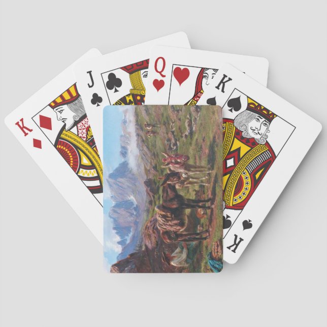 Donkey i Pyrenébergen (Rosa Bonheur) Casinokort (Baksidan)