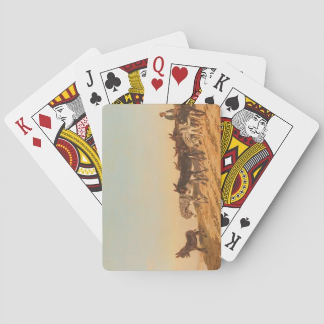 Donkey i söder om Frankrike (av Eugène Burnand) Casinokort (Baksidan)