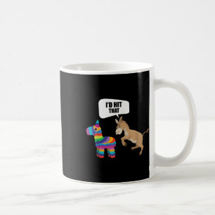 Donkey-ID Slått för Pinata Mexican Funny Cinco De Kaffemugg