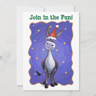 Donkey-jul Inbjudningar
