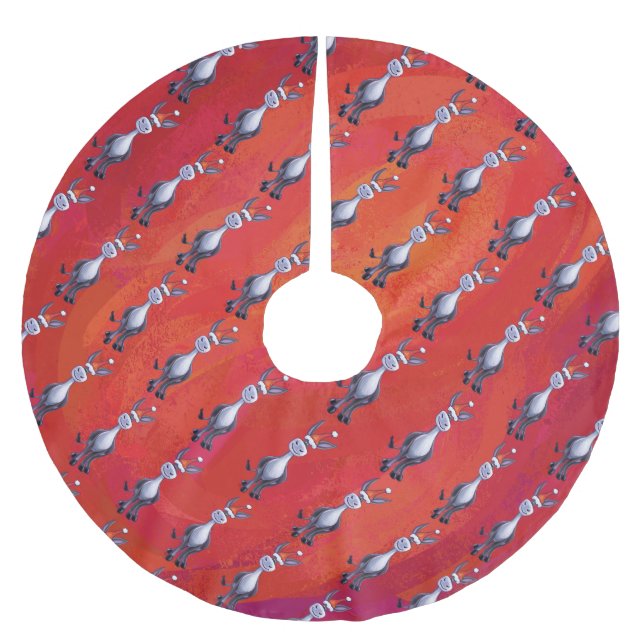 Donkey-jul Julgransmatta Borstad Polyester (Framsidan)