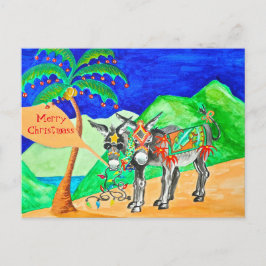 Donkey-julkort Vykort