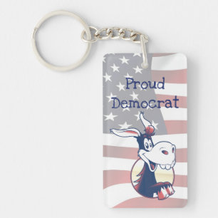 Donkey Keychain för demokratipartiet Party Nyckelring