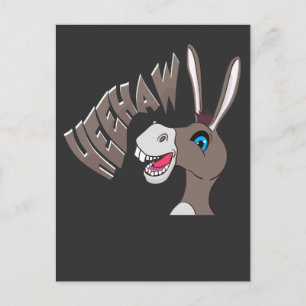 Donkey Laughs Farm Animal skrattar Vykort