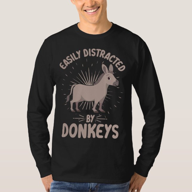 Donkey  Livestock T Shirt (Framsida)