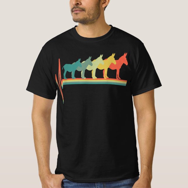 donkey lover heartbeat  gift t shirt (Framsida)