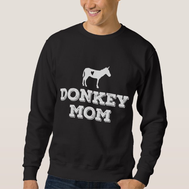 Donkey Mamma - donkey Gifts for Donkey Älskare Don Lång Ärmad Tröja (Framsida)