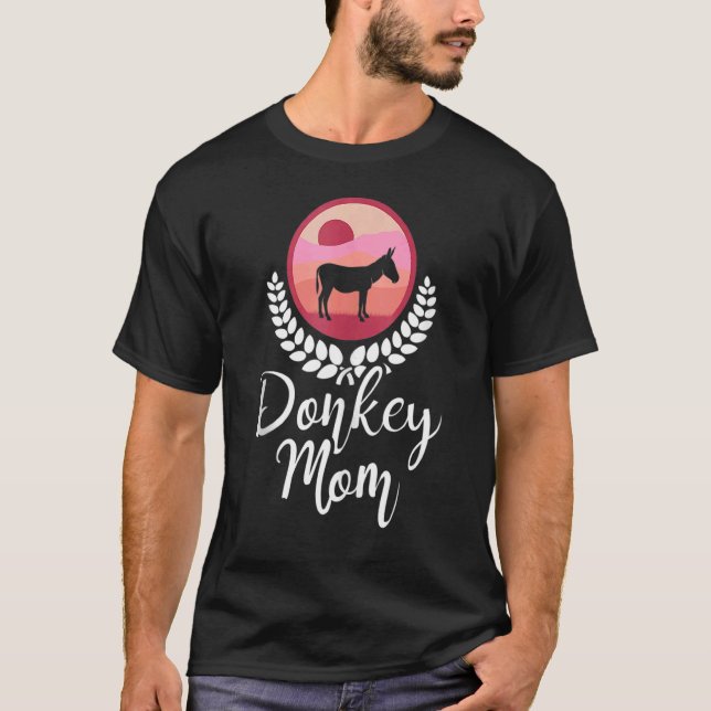 Donkey Mamma Zookeeper Animal Mule Farmer T Shirt (Framsida)