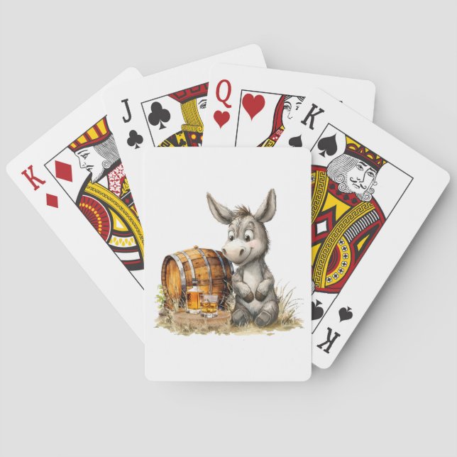 Donkey med Bourbon-spelkort Casinokort (Baksidan)
