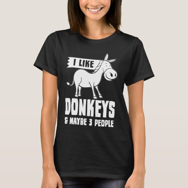 Donkey  Mini Farmer T Shirt (Framsida)