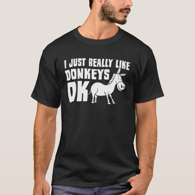 Donkey  Mini Farmer T Shirt (Framsida)