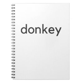 donkey-mörk anteckningsbok