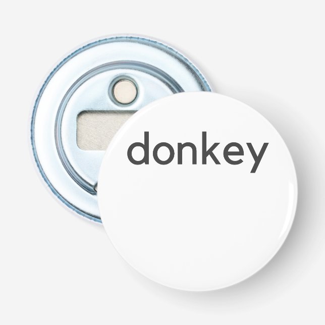 donkey-mörk flasköppnare (Framsidan)