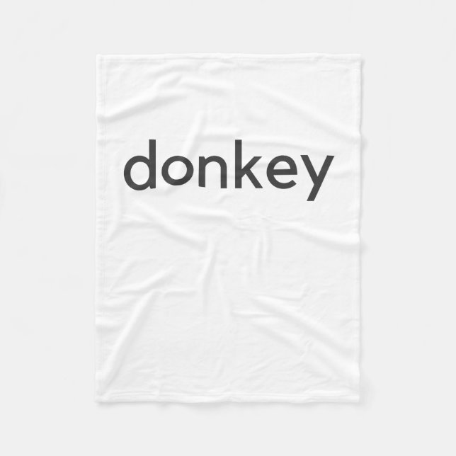 donkey-mörk fleecefilt (Framsidan)