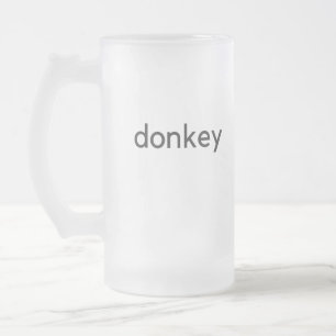 donkey-mörk frostat ölglas