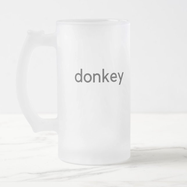 donkey-mörk frostat ölglas (Vänster)