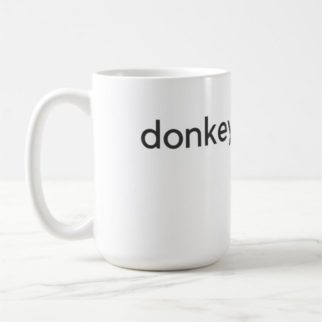 donkey-mörk kaffemugg (Vänster)