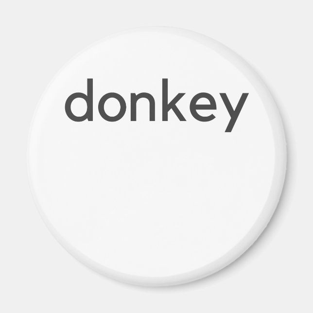 donkey-mörk magnet (Framsidan)