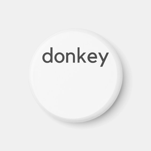 donkey-mörk magnet (Framsidan)