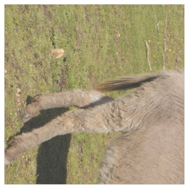 Donkey och Cow Fabric Tyg (Närbild)