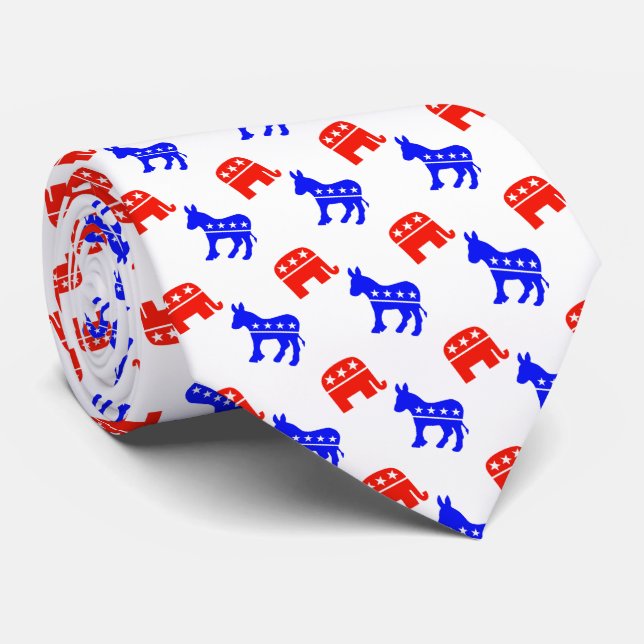 Donkey och Elephants Bipartisan Slips (Rullad)