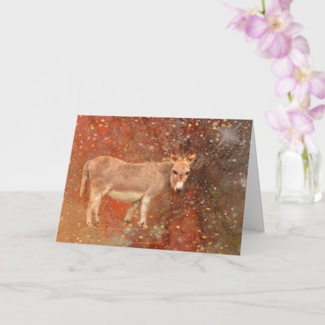 Donkey och Stardust Birthday Kort (Orkide)