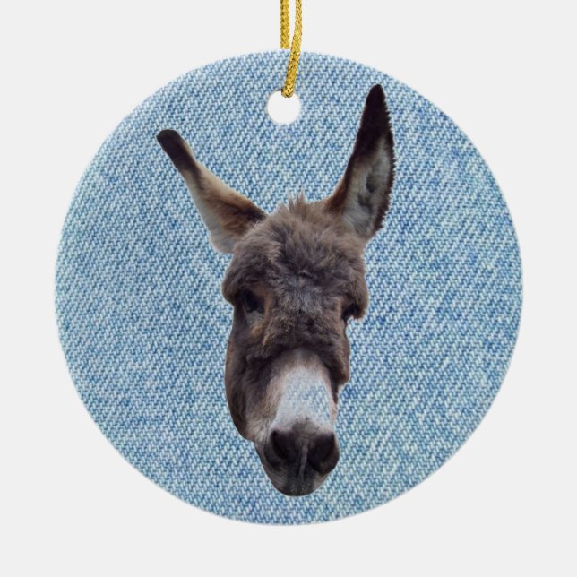 Donkey på Denim Ornament (Framsidan)