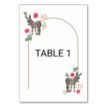 Donkey Pink Floral Rustic Wedding