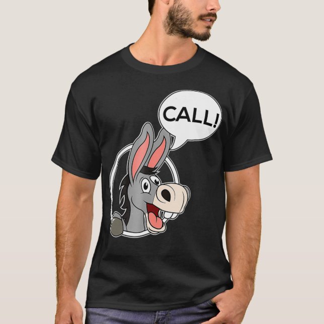 Donkey Poker Player Call  Gambling Gambler Tee  (Framsida)