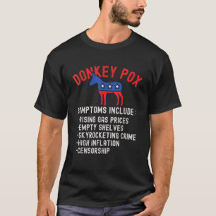 Donkey Pox-Konservativet Republican Anti Biden Don T Shirt