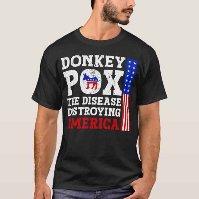 Donkey Pox the Discovery America T-Shirt (Framsida)