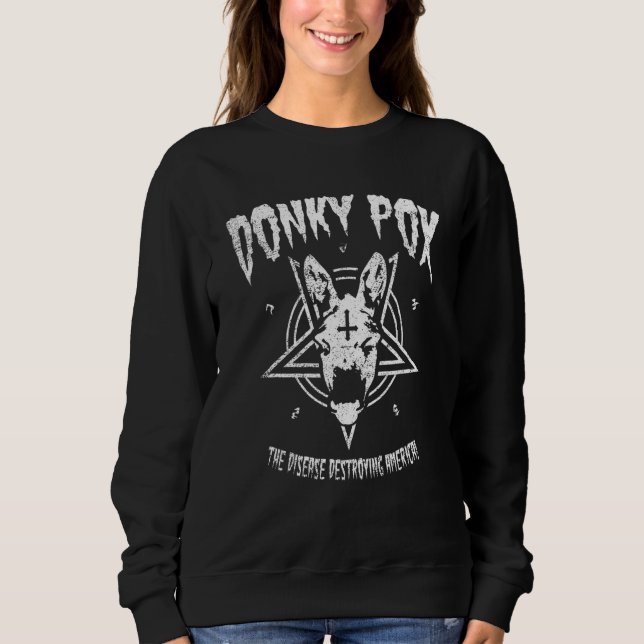 Donkey Pox The Disease Destroying America Donkeypo T Shirt (Framsida)