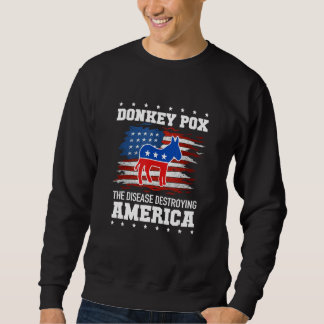 Donkey Pox The Disease Destroying America Lång Ärmad Tröja