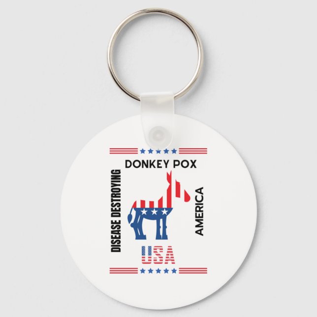 Donkey Pox the Disease som ödelägger Amerika på et Nyckelring (Framsida)